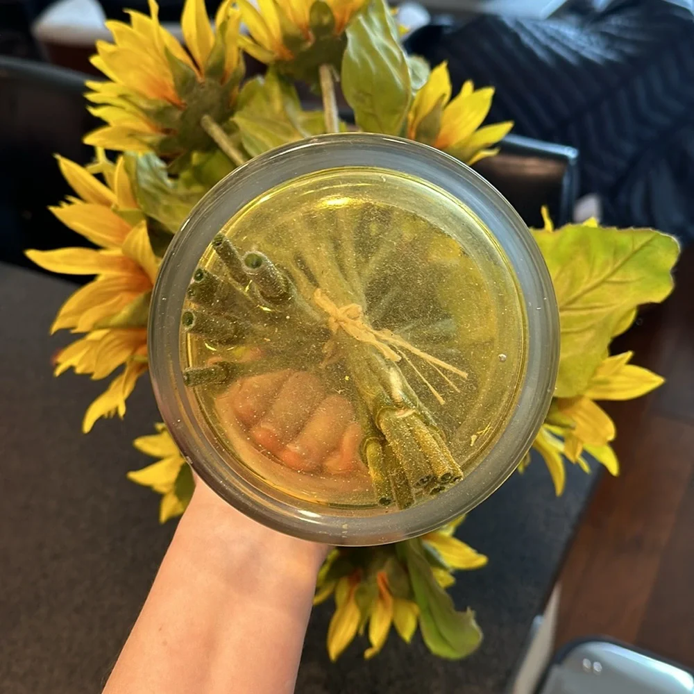 Artificial Sunflowers in a Vase